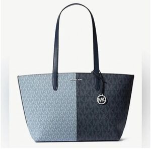 Michael Kors Two-Tone Blue and Black Tote